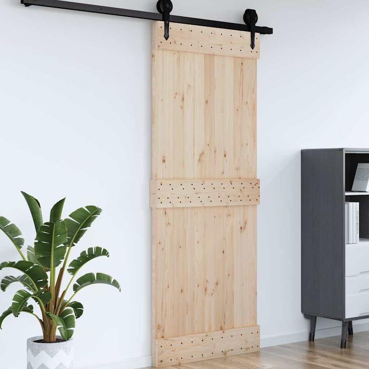 Produktbild VidaXL Scheunentür 80x210 cm Massivholz Kiefer