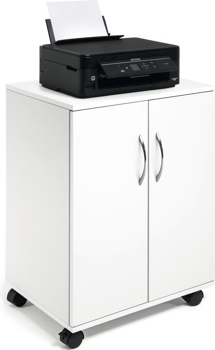 Immagine prodotto Durable Carrello multifunzionale 74/53 2 porte, 2 ripiani, bianco (14 x 44,5 x 69,5 cm)