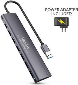 Image du produit Hamlet Slim 7-Port Usb3.0 Hub 5.0gbps (USB-A, 7 Ports)