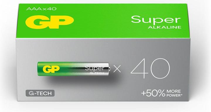 Image du produit GP Batteries Super (40 pcs, AAA, 575 mAh)