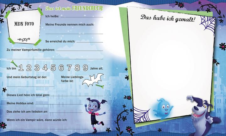 Actual product image Panini Disney Junior Vampirina: Meine ersten Freunde (German, Claudia weber, Chelsea Beyl, Imaginism Studio, Chris Nee, Panini, Disney Storbook Art Team, 2019)