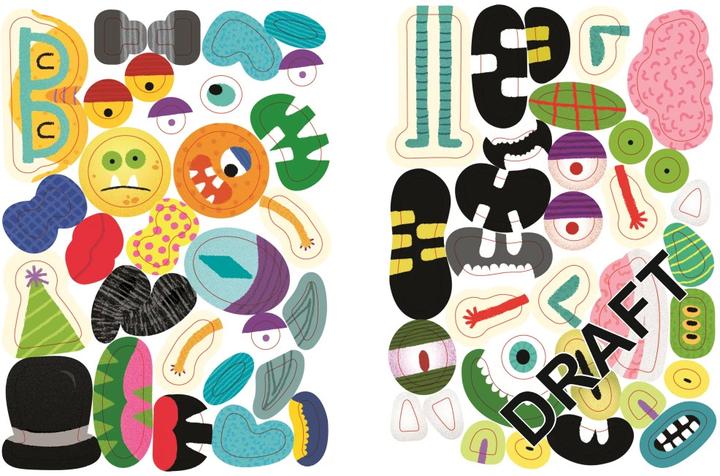 Immagine prodotto Usborne Minis - Libro creativo degli adesivi: Facce da mostro
