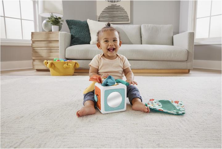 Actual product image Fisher-Price Tissue Fun Activity Cube (German)