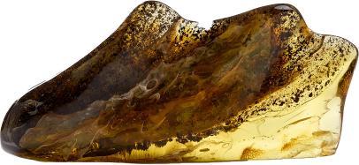 Actual product image PranaHaus Amber rough stone polished *single piece*
