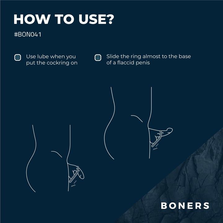 Image du produit Boners Anneau pénien & stimulateur testiculaire (4 cm)