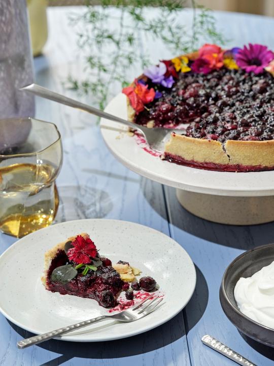 Image du produit Broste Copenhagen Nordic Cake Plate, Stoneware - Vanilla