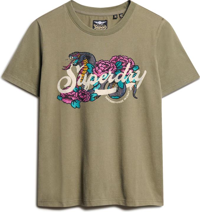 Superdry lässiges t-shirt, daen tattoo script (M)