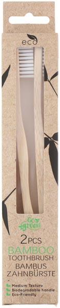 Actual product image Toothbrush 2pc Bamboo (2 x)