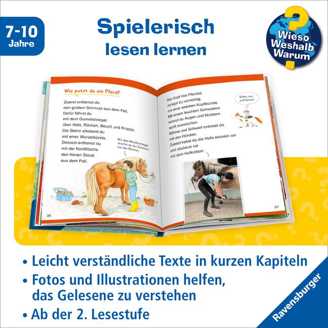 Produktbild Ravensburger Kinder-Sachbuch WWW Erstleser: Pferde – Band 6 (Deutsch, Silke Voigt, Carola von Kessel, 2022)