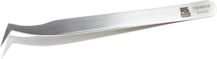 Produktbild Rs Pro Edelstahl Pinzette Säurebeständig, Spitze Winkel, Flach, 120 mm