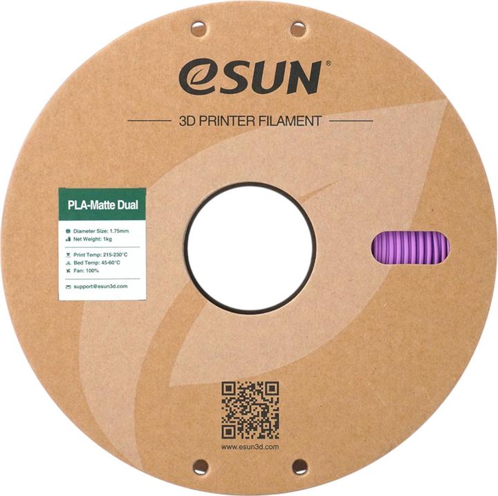 Immagine prodotto eSUN PLA MATTE DUAL 1,75mm PURPLE BLUE 1kg (PLA, 1.75 mm, 1000 g, Multicolore)
