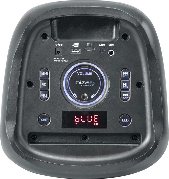 Produktbild Ibiza Sound Mercure 50 bluetooth LED partybox 500W met TWS functie (Akkubetrieb)