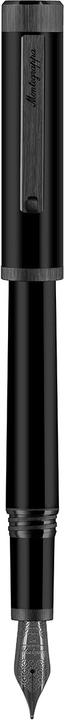 Actual product image Montegrappa Iszei1ic mg Fountain Pen, Zero Rod Ultra Black, Ef Steel Nib