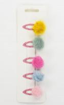 Actual product image Kögler Bobble hair clips, 5 colors on card, 3cm (500 pcs.)