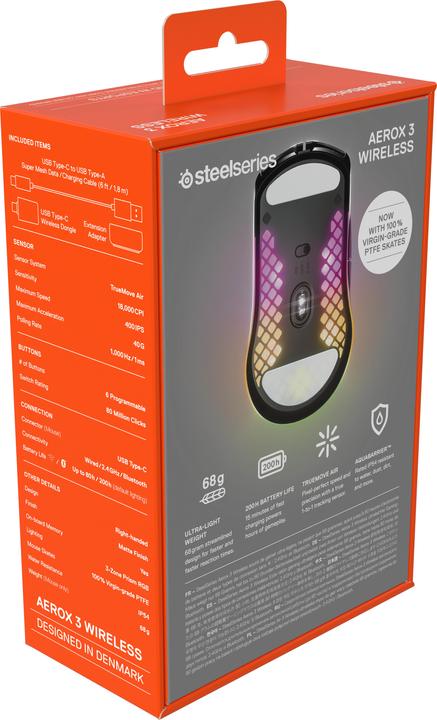 Actual product image SteelSeries Aerox 3 Wireless (2022) (Wireless)