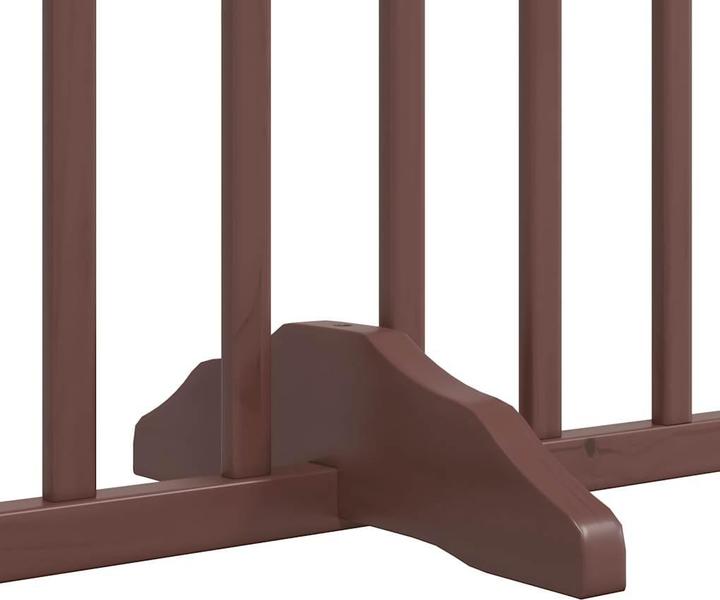 Produktbild VidaXL Hundetor mit Tür Faltbar Absperrgitter Hunde Schutzgitter 12-tlg. Holz