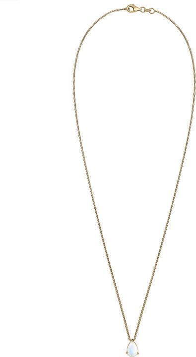 Actual product image Elli Drop (Moonstone, 925 Sterling silver gold-plated, 45 - 55 cm)