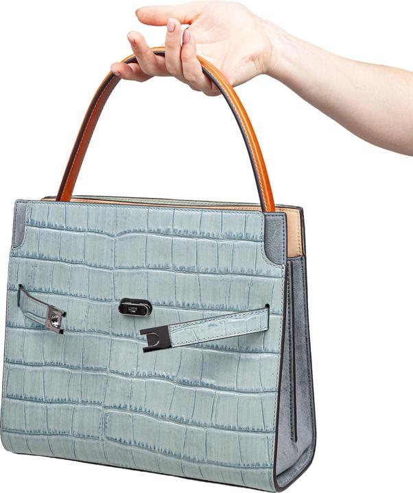Produktbild Tory Burch lee small crocodile print leather bag