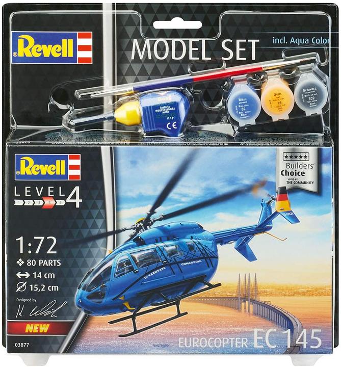 Produktbild Revell 63877 EC 145 Builders Choice Helikopter Bausatz 1:72