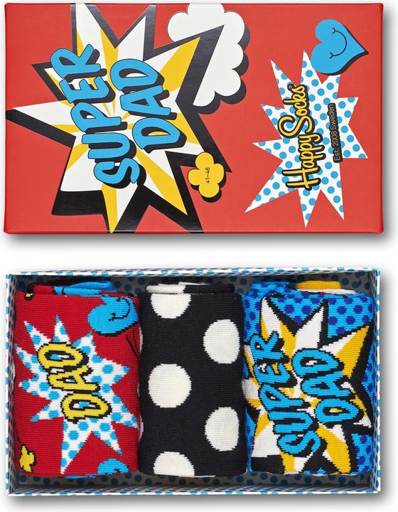 Immagine prodotto Happy Socks Set regalo per la festa del papà (confezione da 3, 41 - 46)