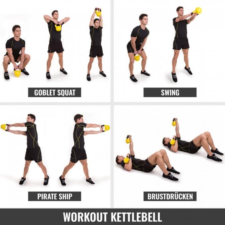 Produktbild Gorilla Sports Kettlebell Cement (1 x 14 kg)