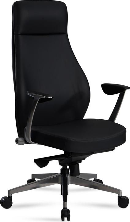 Immagine prodotto FineBuy Sedia da ufficio FB58809 in ecopelle nera