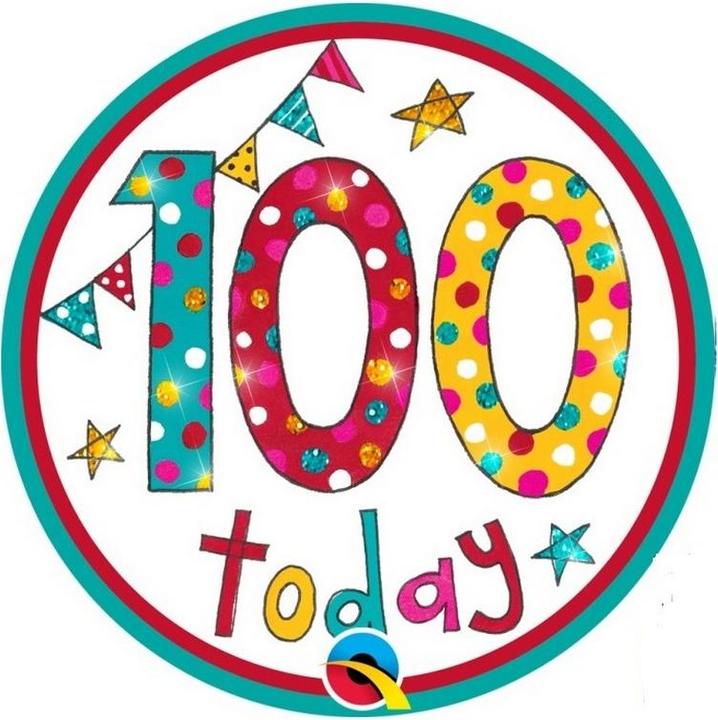 Rachel Ellen 100. Party Abzeichen