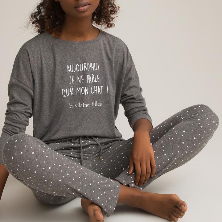 Produktbild La Redoute Collections Bedruckter Pyjama (W36/L38)