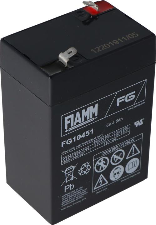 Produktbild Fiamm Akku für Peg Perego Fahrzeuge 6 Volt (6 V, 4.50 Ah)