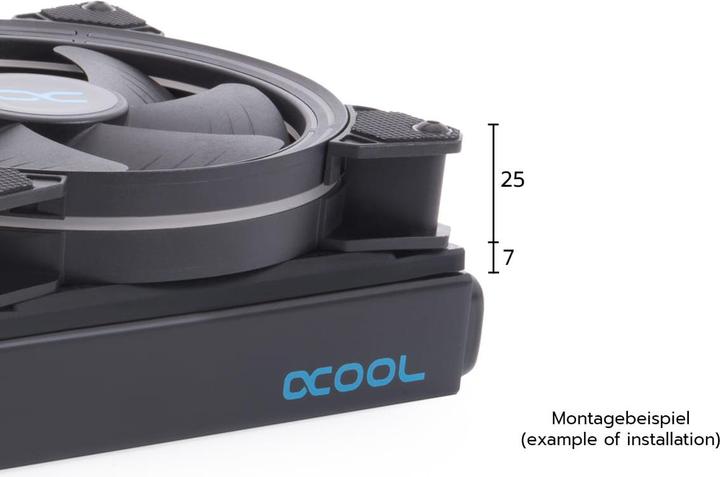 Actual product image Alphacool Alphac Shroud & Decoupling 140mm 7mm 1020194
