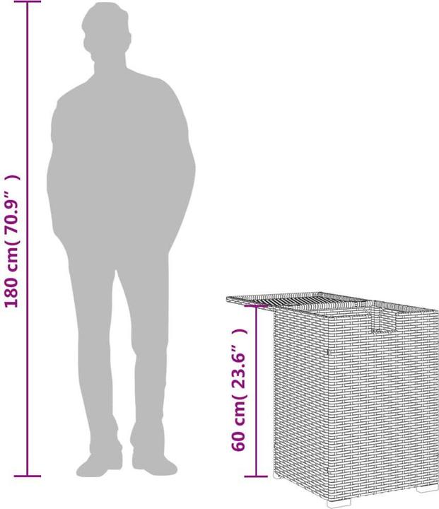 Image du produit VidaXL Table de dissimulation du réservoir de propane (40 cm)