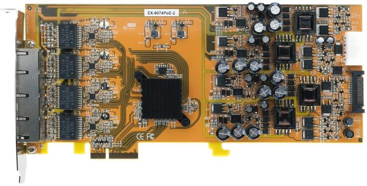 Immagine prodotto Exsys Scheda PCI-EXPRESS Quad Ethernet 4xG. Porte 4xGigabit, supportate da PoE (PCI-E x1)
