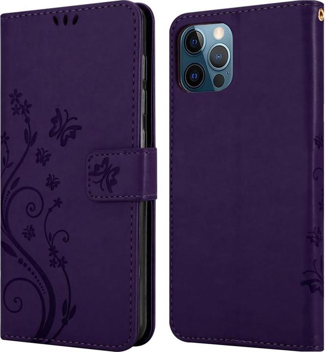 Immagine prodotto Cadorabo Copertina del libro a fiori (Apple iPhone 12, Realme 12 Pro+)