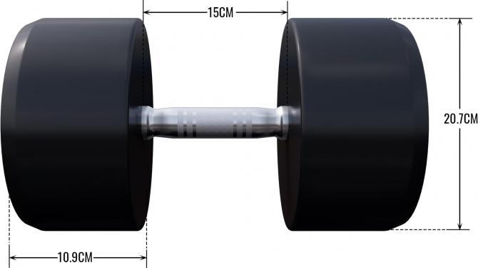 Actual product image Gorilla Sports Rundhanteln (1 x 37.5 kg)