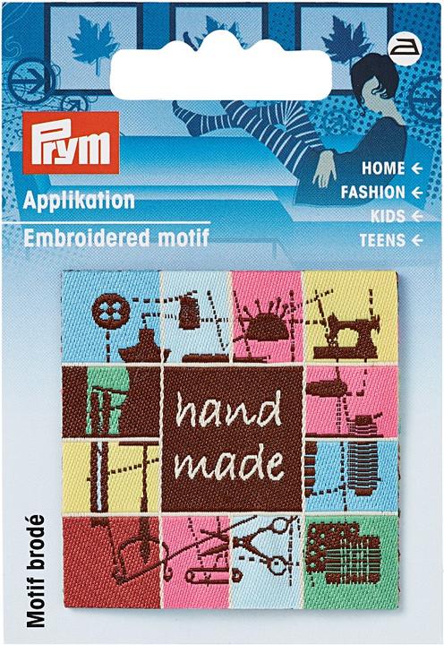 Actual product image Prym Appliqué label handmade sewing, colourful