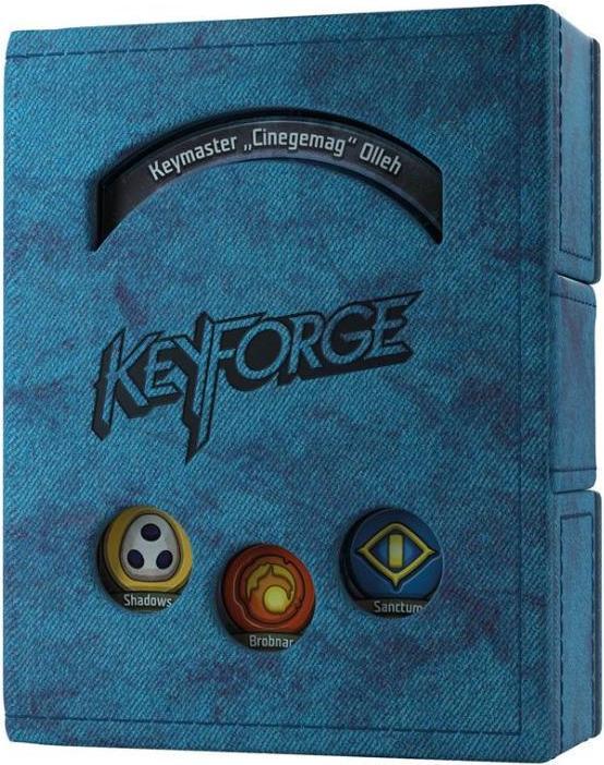 Immagine prodotto Gamegenic GGS20005 - KeyForge Deck Book Blue, custodia per un massimo di 3 mazzi KeyForge con maniche.