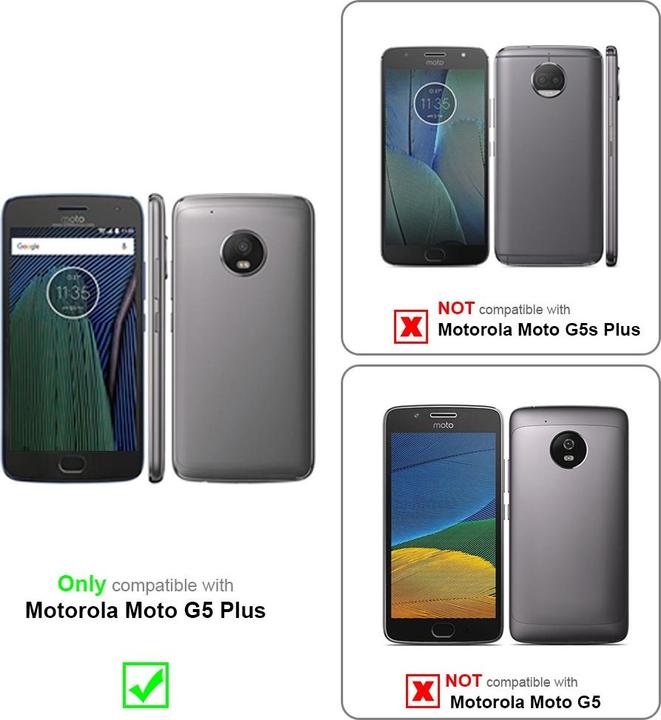 Actual product image Cadorabo Chain case for Motorola MOTO G5 PLUS necklace cover adjustable