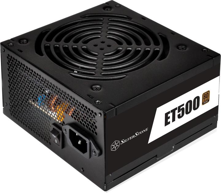 Image du produit Silverstone SST-ET500-B - Alimentation PC silencieuse Strider Essential Series, 500W 80 Plus Bronze ATX (500 W)