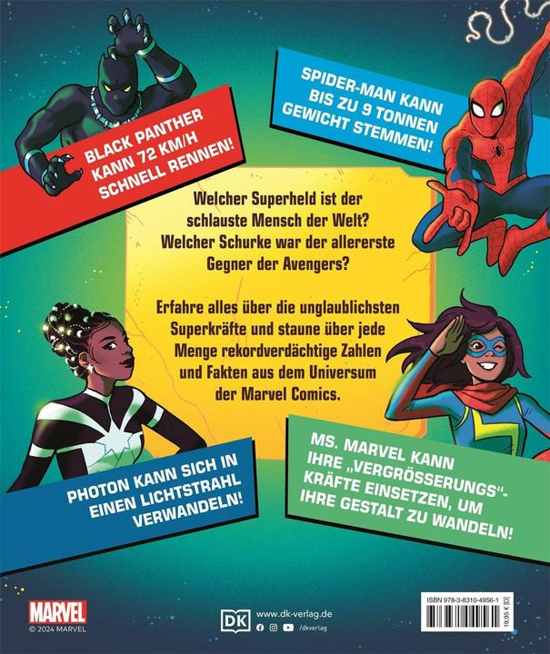 Productafbeelding Marvel Unglaubliche Rekorde (Duits, Sven Wilson, Bray Adam, Lorraine Cink, John Sazaklis, Melanie Scott, 2024)