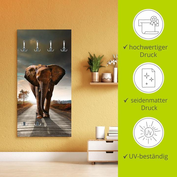 Produktbild Artland Ein Elefant läuft auf der Strasse