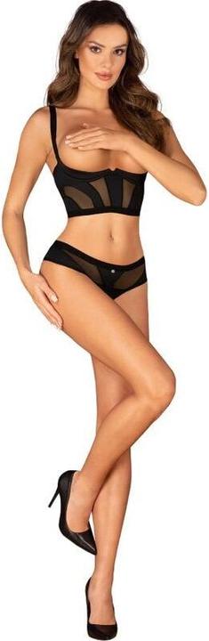Productafbeelding Obsessive Ensemble Deux Pièces Ouvert Chic Amoria - Noir (XS)