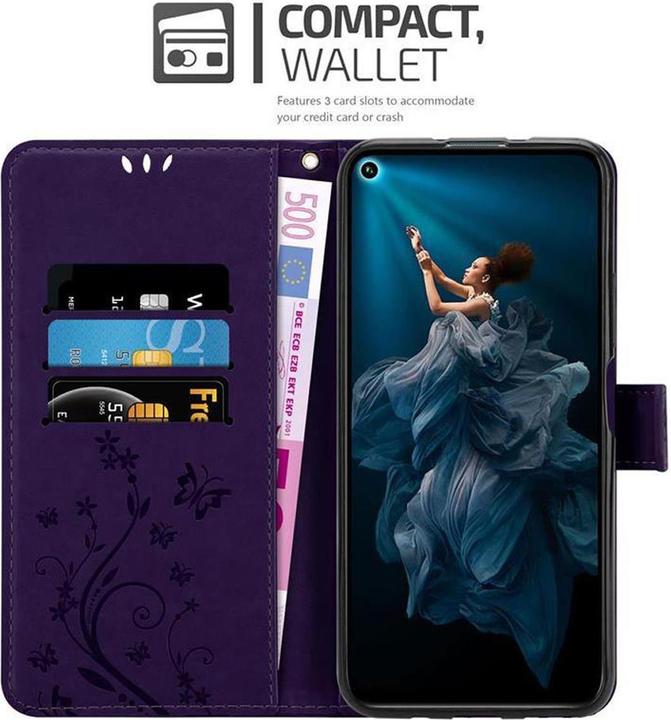 Image du produit Cadorabo Couverture du livre de fleurs (Honor 20 Pro)