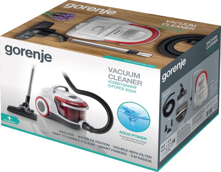 Produktbild Gorenje VCEB01GAWWF 3 L Cylinder vacuum Dry Bagless