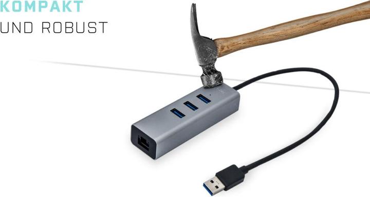Image du produit i-tec U3METALG3HUB (USB-A, 3 Ports)