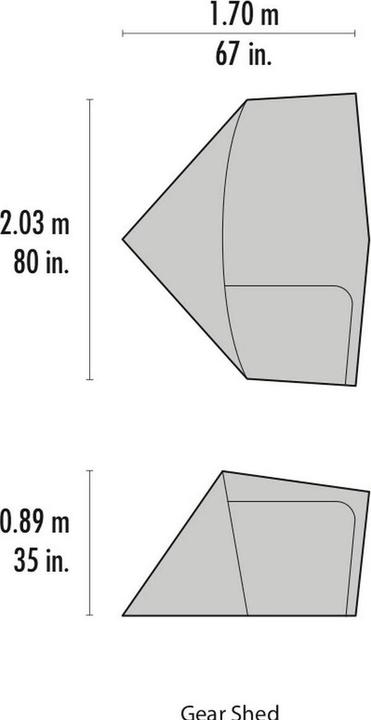 Actual product image Msr Gear Shed (Awning, 0.94 kg, 4 persons)