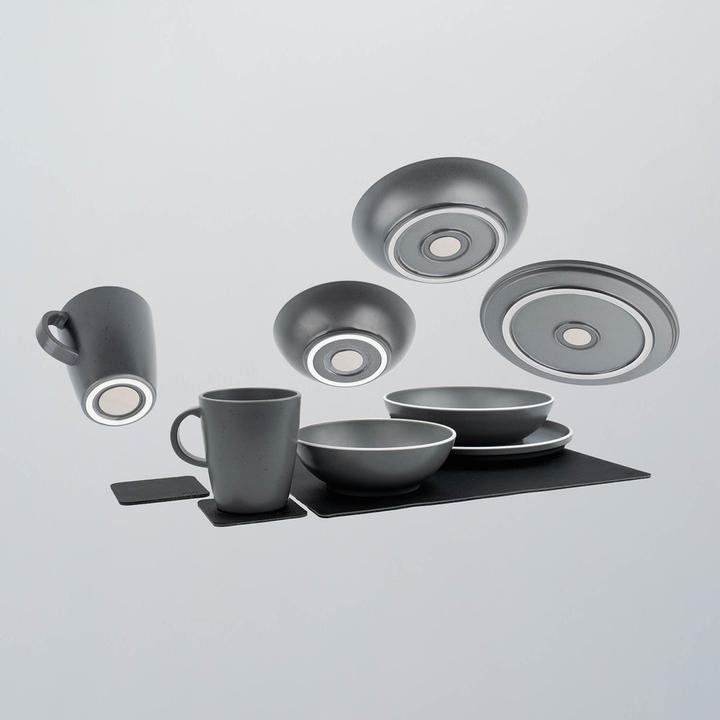 Immagine prodotto Silwy Magnet-Kunststoff-Geschirrset Dolomit Grey, Produkttyp