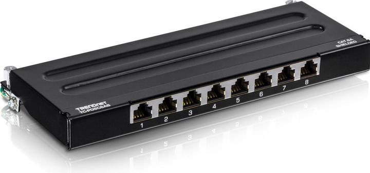 Actual product image Trendnet 8-port shielded patch panel for wall mounting