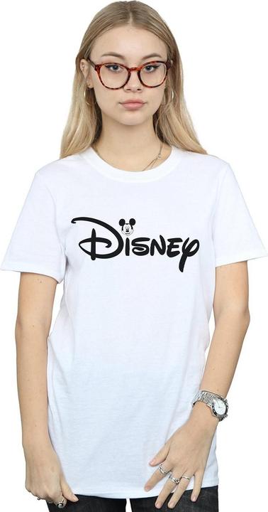 Actual product image Disney Womens/Ladies Mickey Mouse Head Logo Cotton Boyfriend T-Shirt (5XL)