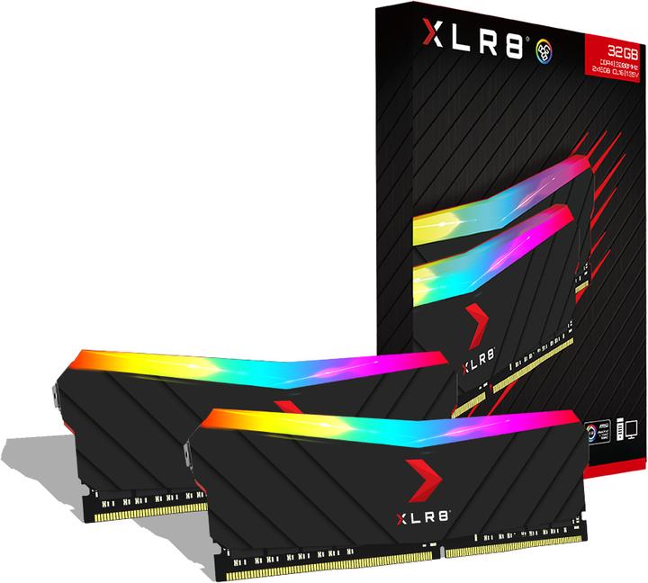 Image du produit PNY Electronics XLR8 RGB (2 x 8GB, 3200 MHz, RAM DDR4, DIMM)
