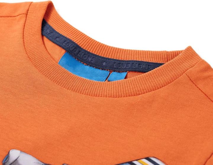 Produktbild VidaXL Kinder-Langarmshirt Dunkelorange 92,Material: 100 (92)